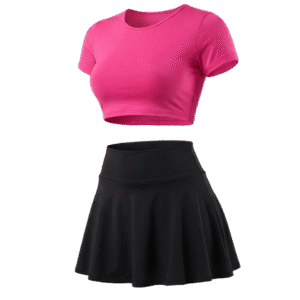 Conjunto Falda SH & TOP LILA T.UN