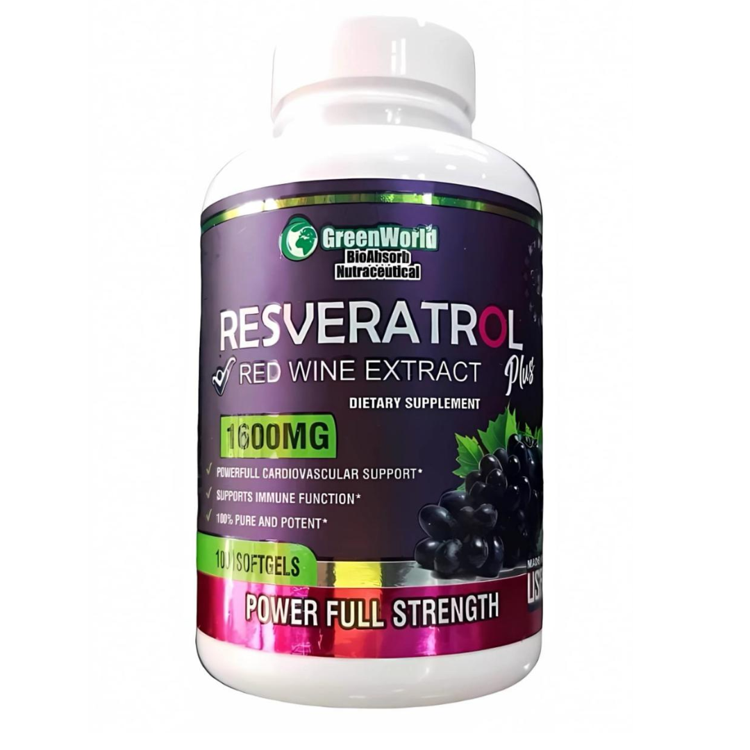 Resveratrol green worl x100 sofgels